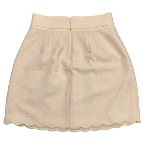 Club Monaco Hanne Mini Skirt 6 Light Peach - Picture 4 of 6